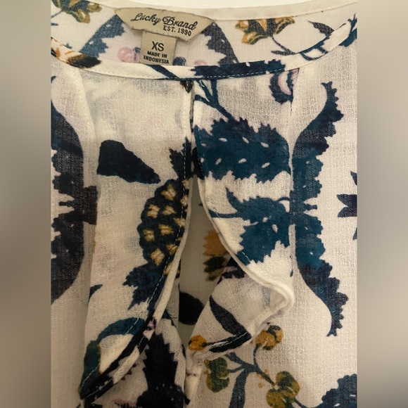 LUCKY BRAND summer top Lucky Brand Tops Floral Top boho tops summer tops - Picture 2 of 9